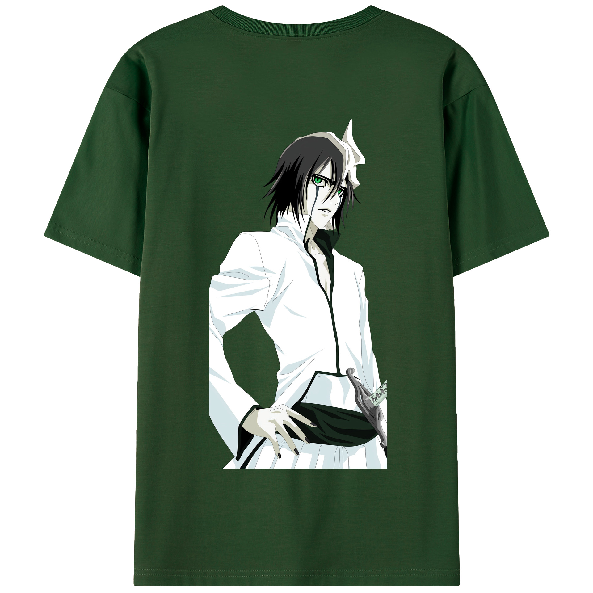 （画像用） ブリーチ ウルキオラ·シファー BLEACH Ulquiorra cifer 綿100％半袖Tシャツ（背面プリント）